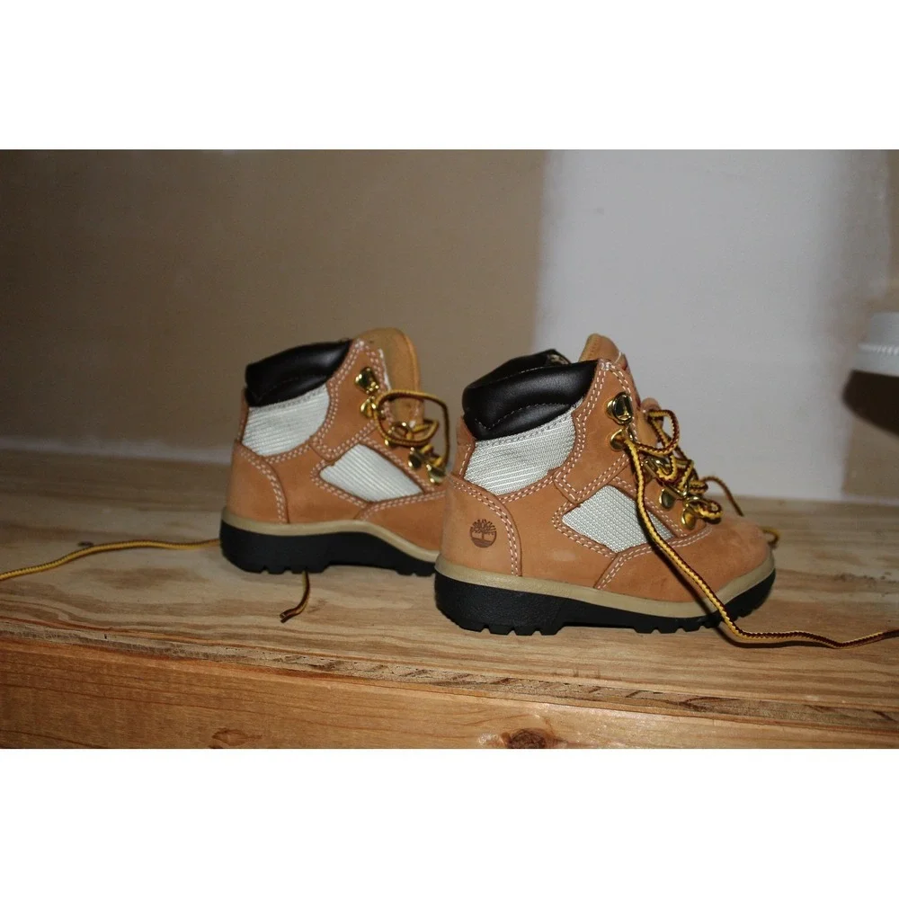 Timberland Field Boot 6 Inch L/F‎ Toddler Wheat Nubuck TB044893 231 Size 8M